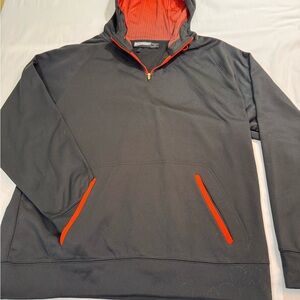Pennant Black and Orange Men's Hoodie Sweater Size L EUC